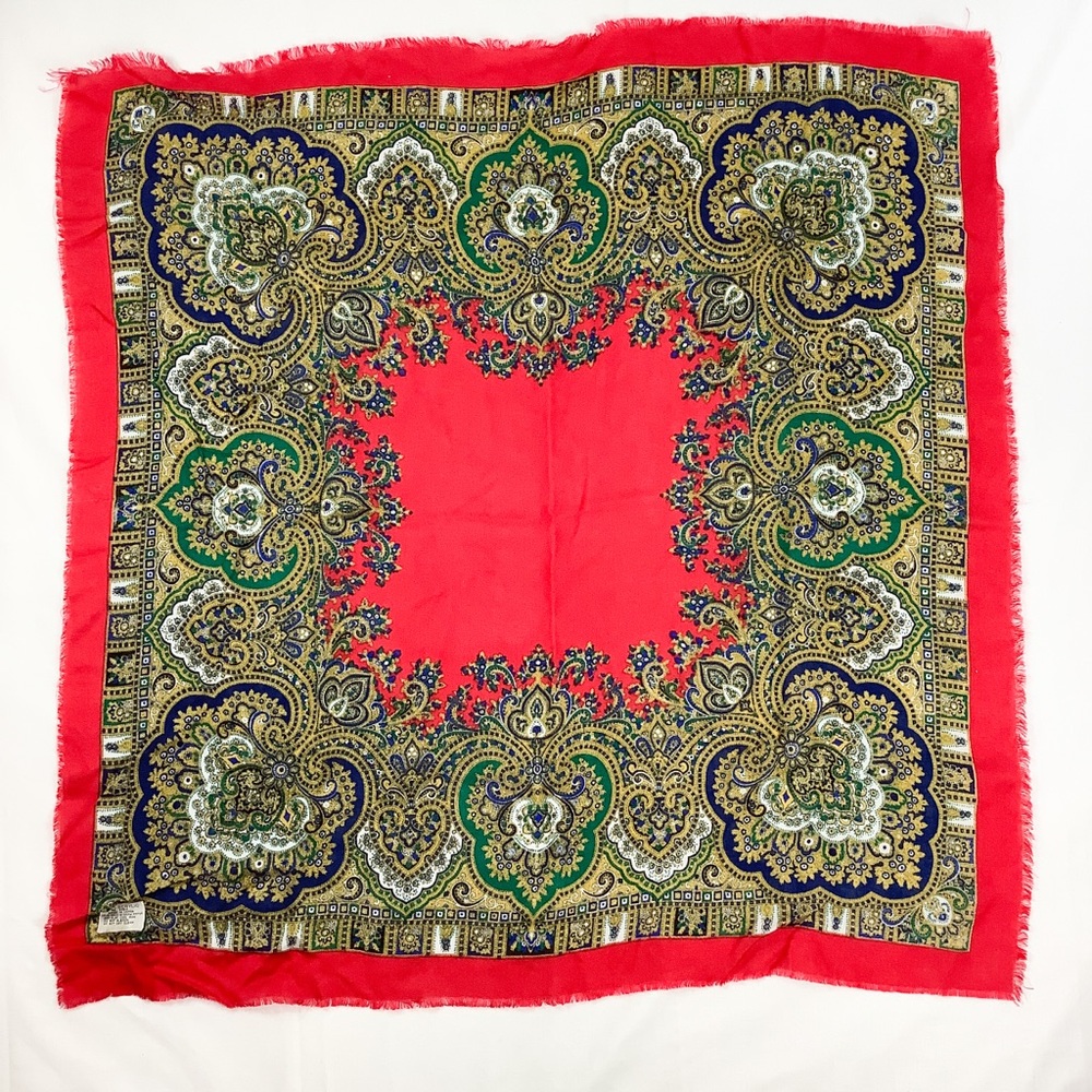 Vintage 70s paisley boho scarf